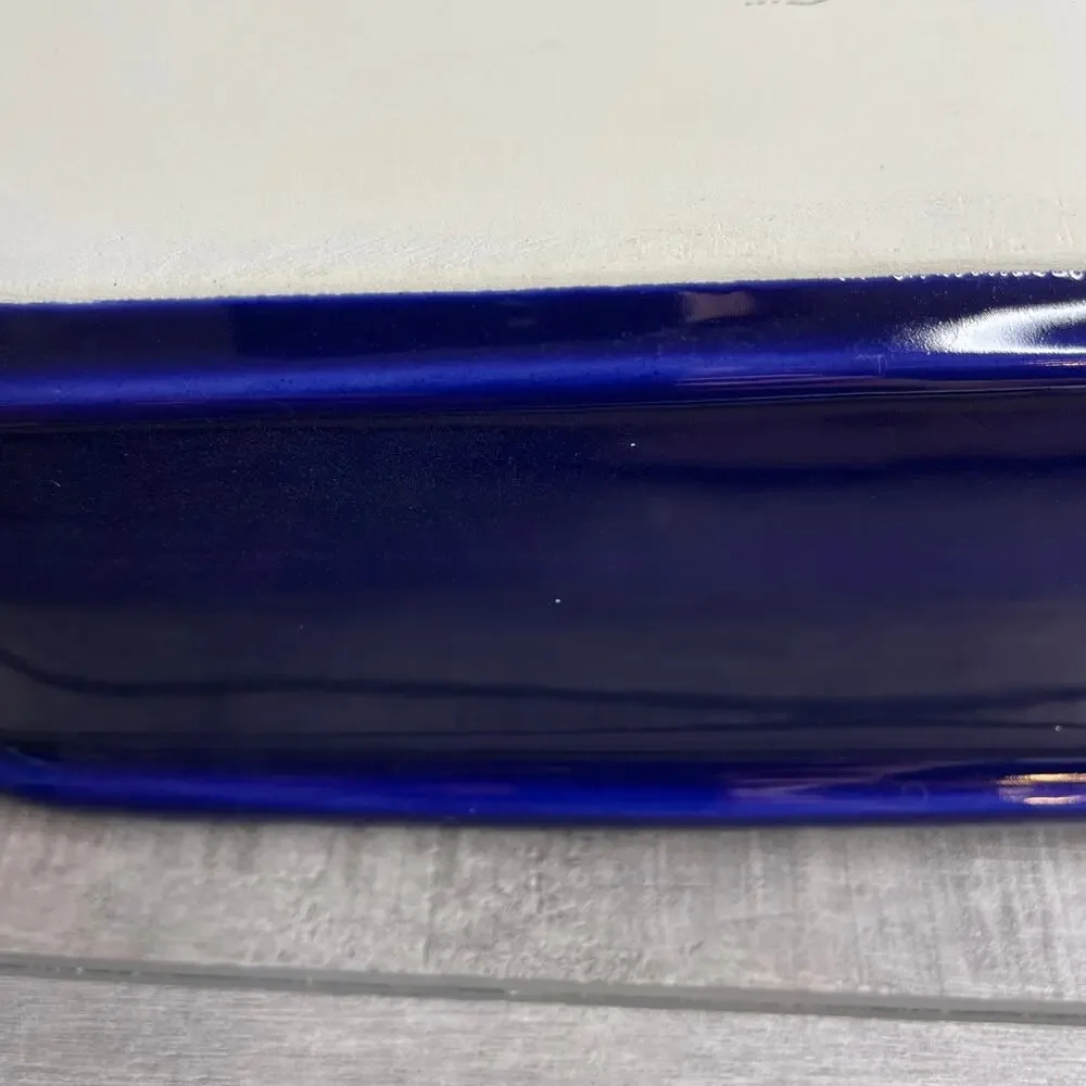 NOEMI Ceramiche Italy Cobalt Blue Square Ceramic Baking Dish
